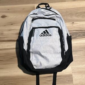 Adidas Light Gray and Black Men's Backpack